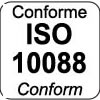 Product complies with ISO 10088 standards