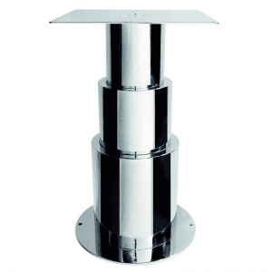 Stainless Steel Electric Table Pedestal - Gineico Marine