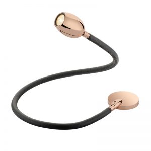 Betty copper leather flexible reading light-BCM-Gineico Marine