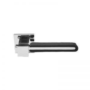 Gineico Marine - Foresti and Suardi - Leather Wrapped Door Handle -FS-465A00 Black